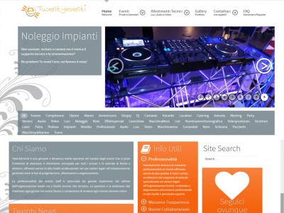 Sito Web per Organizzazione Eventi 